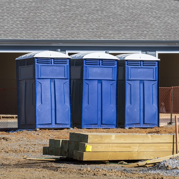 are there any restrictions on where i can place the portable restrooms during my rental period in Wales Center New York